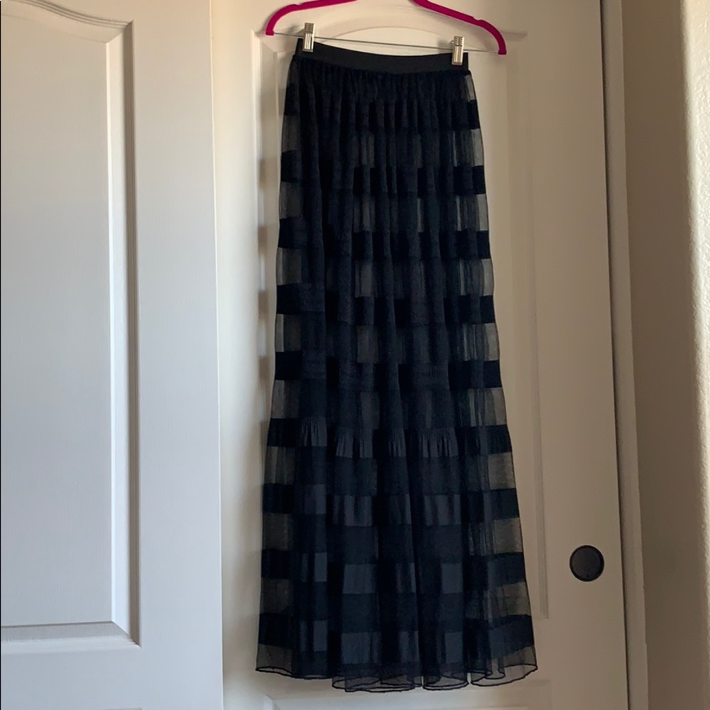 Elegant Black Maxi Skirt